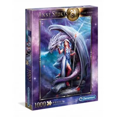 Clementoni puzzle 1000 el Anne Stokes Dragon Mage collection