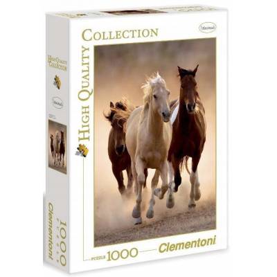 Clementoni puzzle 1000 el HQ Galopujące konie 