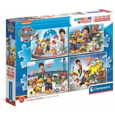 Clementoni puzzle 4w1 Super Kolor Psi Patrol 