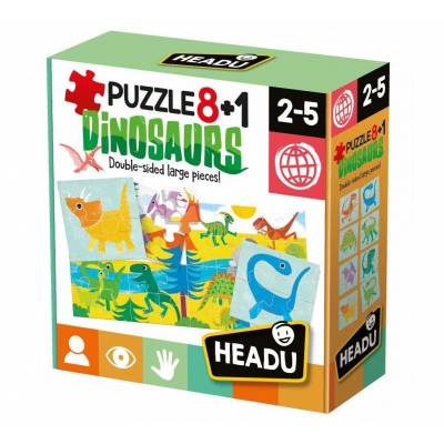 Headu Puzzle 32 el dinozaury 8 + 1 