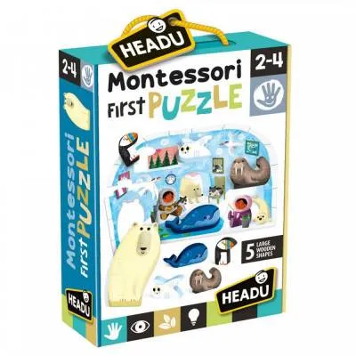 Headu Moje pierwsze puzzle montessori biegun