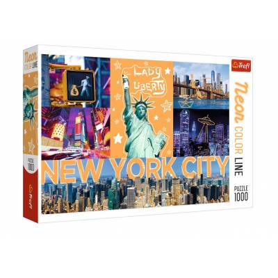 Trefl Puzzle 1000 el Neon Color Line New York City