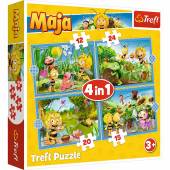 Trefl Puzzle 71 el 4w1 Przygody Pszczółki Mai 