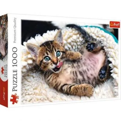 Trefl Puzzle 1000 el Wesoły kotek 