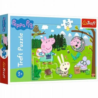 Trefl Puzzle 30 el Leśna wyprawa świnka Peppa 