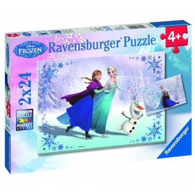 Ravensburger puzzle 2x24 el Frozen Siostry na zawsze 