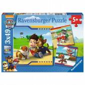 Ravensburger puzzle 3x49 el Psi Patrol bohaterowie 