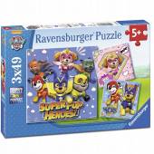 Ravensburger puzzle 3x49 el Psi Patrol Super Hero 