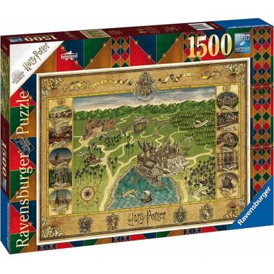 Ravensburger puzzle 1500 el Mapa Hogwartu 