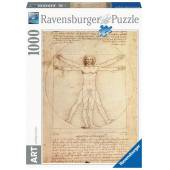 Ravensburger puzzle 1000 el Da Vinci Człowiek 