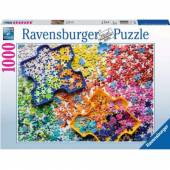 Ravensburger puzzle 1000 el Kolorowe części puzzli 
