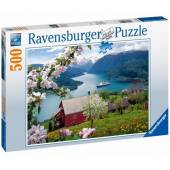 Ravensburger puzzle 500 el Skandynawska idylla 