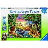 Ravensburger puzzle 300 el Zachodzące słońce Afryka 