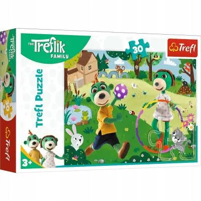 Trefl Puzzle 30 el Aktywny dzień Rodzina Treflików 