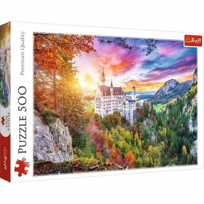 Trefl Puzzle 500 Widok na zamek Neuschwanstein Niemcy