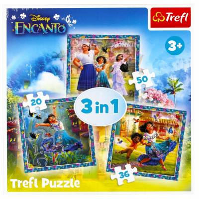 Trefl PUZZLE 3 W 1 BOHATEROWIE MAGICZNEGO ENCANTO 3układ