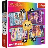 Puzzle 4w1 RAINBOW HIGH Trefl