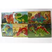 Puzzle dinozaur/smok 30cm 6rodz.drew.HPA126 35841