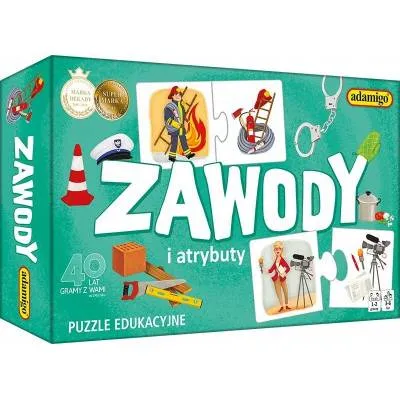 Zawody i atrybuty - puzzle 