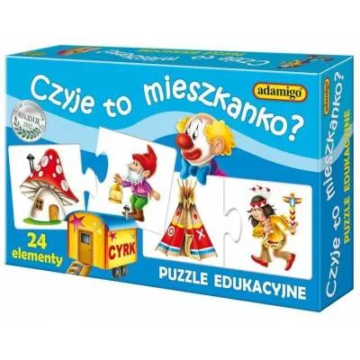 Puzzle edukacyjne - Czyje to mieszkanko Adamigo