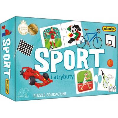 Sport i atrybuty - puzzle edukacyjne 24 el.