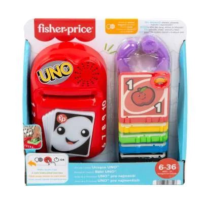 Fisher Price uczące karty UNO zabawka edukacyjna