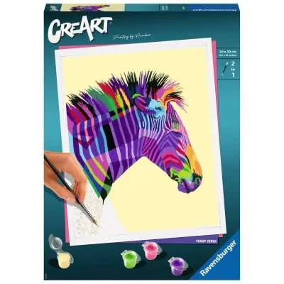 Ravensburger Malowanie po numerach CreArt Zebra 