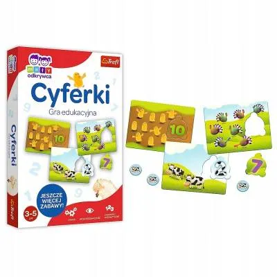 Cyferki mały odkrywca gra edukacyjna 01946 Trefl