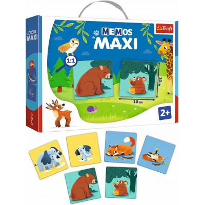 TREFL GRA Memos Maxi zwierzęta i ich dzieci 02268