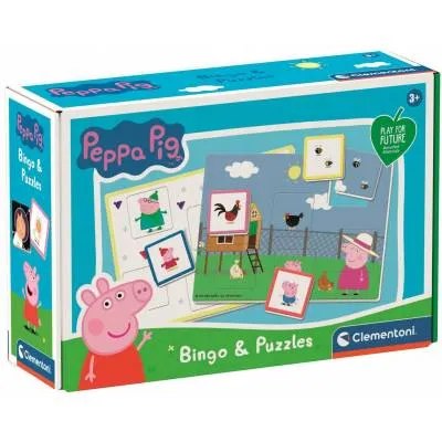 Clementoni Bingo i Puzzle Świnka Peppa