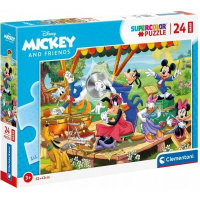 Clementoni puzzle 24 el maxi SuperKolor Mickey friends