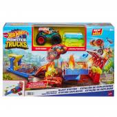 Mattel Hot Wheels Tor samochodowy Monster Trucks Blast Station HFB12