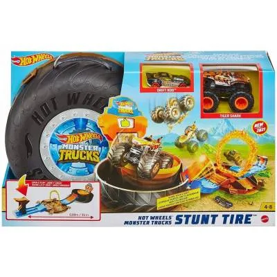 Hot Wheels Zestaw Monster Trucks Opona kaskaderska GVK48