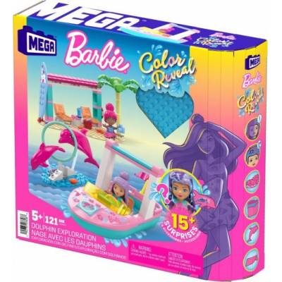 Mega Bloks Zestaw Klocków Barbie Color Reveal Przygoda z delfinami  HHW83