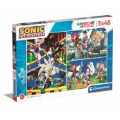 Clementoni Puzzle Sonic 3x48