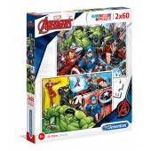 Clementoni Puzzle Supercolor The Avengers 2x60
