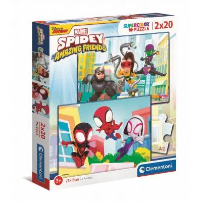 Clementoni Puzzle SuperColor Spidey and Amazing Friends 40 elementów