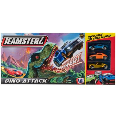 Teamsterz Tor Atak Dinozaura +3 autka