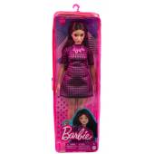 Barbie Fashionistas Lalka Sukienka różowa kratka