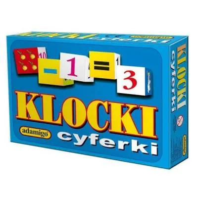 Adamigo Klocki 12 elementowe cyferki 