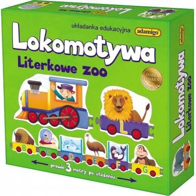 Adamigo  Układanka edukacyjna Lokomotywa Literkowe zoo