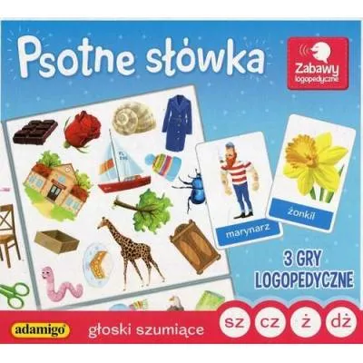 Adamigo Psotne słówka Głoski szumiące sz cz ż dż