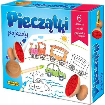 Adamigo Zabawka plastyczna Pieczątki Pojazdy 