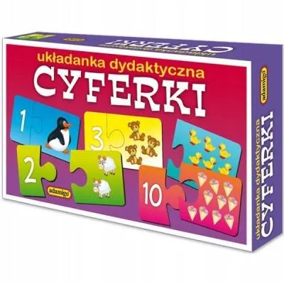 Adamigo Cyferki - puzzlowa układanka dydaktyczna 