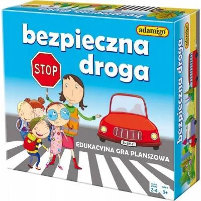 Adamigo Bezpieczna droga Edukacyjna gra planszowa