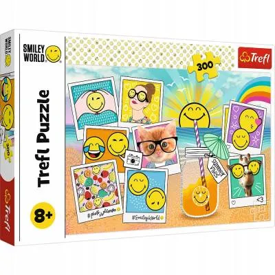 Trefl Puzzle 300 el Smiley na wakacjach 