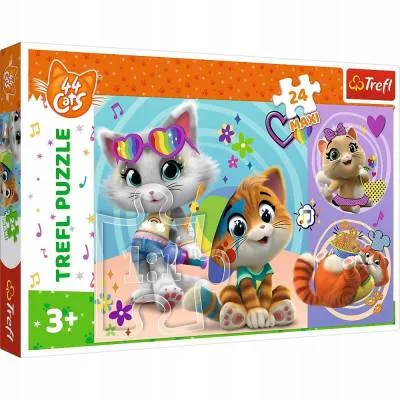Trefl Puzzle MAXI 24 el Wesołe kotki