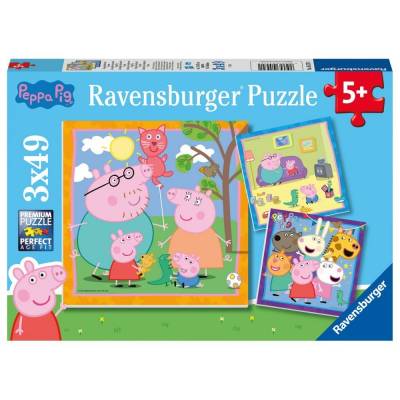 Ravensburger puzzle 3X49 el Peppa Pig