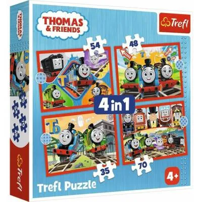 Trefl puzzle 4w1 Odjazdowy Tomek 207el