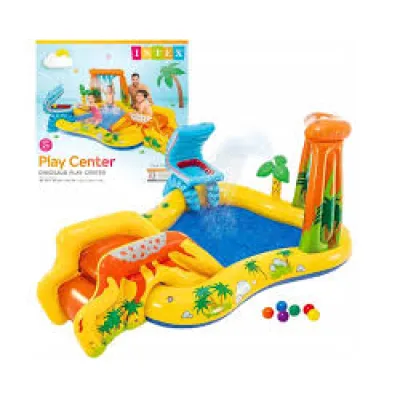 Basen Plac zabaw Dinozaur 249X191X109 Inex 57444NP 